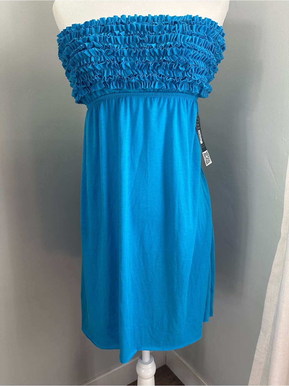 NWT! InGear Women's Strapless Dress, Tie Back, Y2K, 90's, Jersey Knit, XL